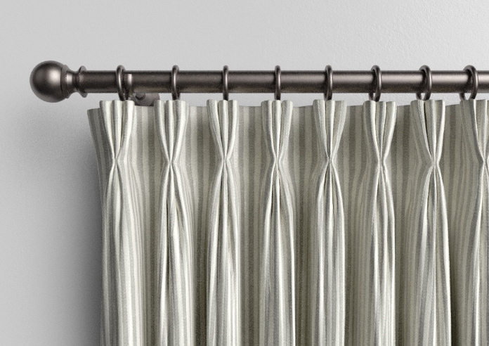 Emily Bond Oscar Stripe, Pebble - Made to Measure Curtains - Image 11